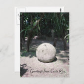 コスタリカ石球 ポストカード (正面/裏面)