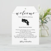コスタリカ結婚の歓迎ラベル、手紙の旅程 (スタンド正面)