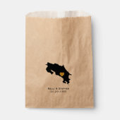 コスタリカ結婚式の引き出物トリートサックス、抱き枕 フェイバーバッグ (正面)