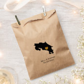 コスタリカ結婚式の引き出物トリートサックス、抱き枕 フェイバーバッグ (クリップ留めされた状態)