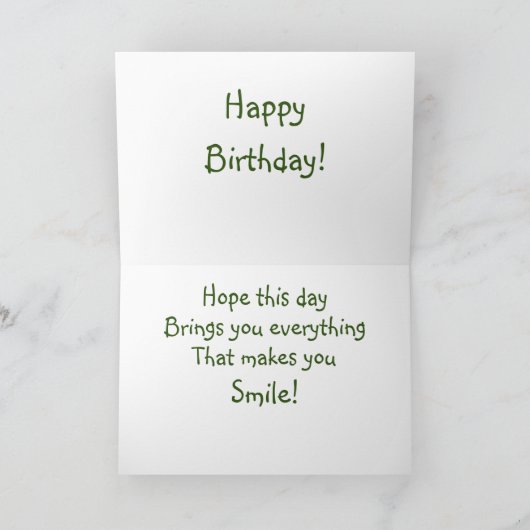 コスタリカ誕生日 カード (内部)