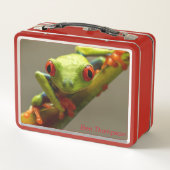 コスタリカ赤目のカエル メタルランチボックス (裏面)