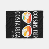 コスタリカ週末家族Reunio フリースブランケット (正面(横))