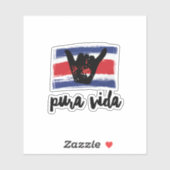 コスタリカ釈迦地図おみやげ シール (シート)