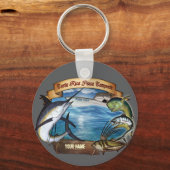 コスタリカ魚釣りチャンピオン（お名前） キーホルダー (裏面)