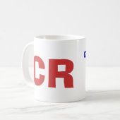 コスタリカ*はっきりしたなCRのマグ コーヒーマグカップ (正面左)