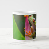 コスタリカ,アカガエル ジャンボコーヒーマグカップ (正面)