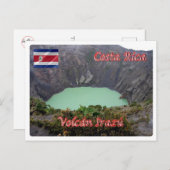 コスタリカ – イラズ火山 – ポストカード (正面/裏面)