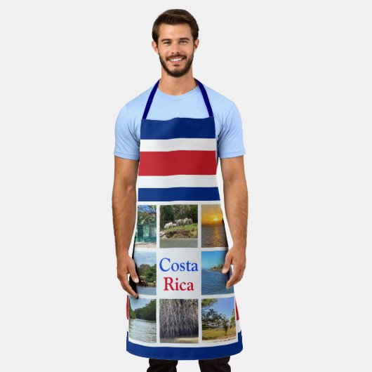 コスタリカ エプロン (着用した状態)