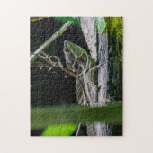 コスタリカ – エメラルドバシリスク雄トカゲ ジグソーパズル (縦)