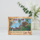 コスタリカ,カホイタからの挨拶 ポストカード (スタンド正面)