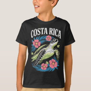 コスタリカ カメ 海の休暇 トロピカル プーラ・ビダ Tシャツ