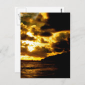 コスタリカ・カラテの夕日 ポストカード (正面/裏面)