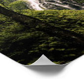 コスタリカ、ココス島、ウェーハベイの滝 ポスター (角)