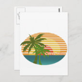 コスタリカ・サンセット ポストカード (正面/裏面)