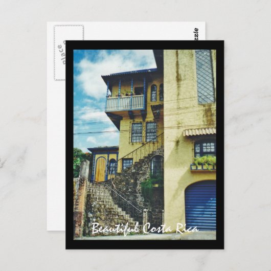 コスタリカ,サンノゼの美しいオールドハウス ポストカード (正面/裏面)