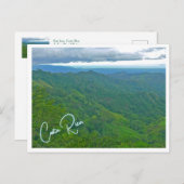 コスタリカ、サンノゼ地方/緑豊かな転が丘 ポストカード (正面/裏面)