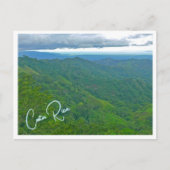 コスタリカ、サンノゼ地方/緑豊かな転が丘 ポストカード (正面)