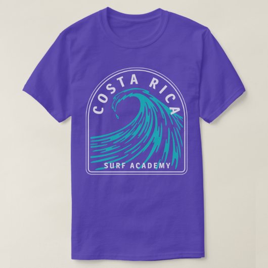 コスタリカ サーフ アカデミー 1 Tシャツ (デザイン正面)