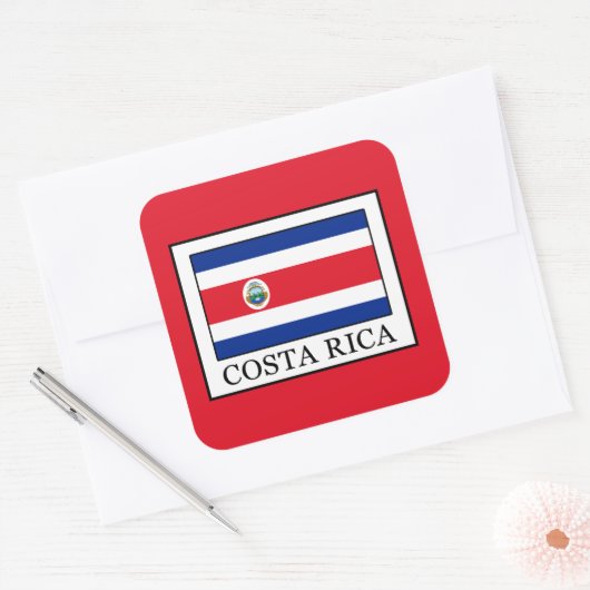 コスタリカ スクエアシール (封筒)