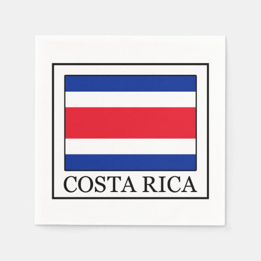 コスタリカ スタンダードカクテルナプキン (正面)