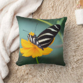 コスタリカ – ゼブラ蝶 クッション (ブランケット)