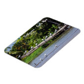 コスタリカ - トルトゥゲーロ川河口のシロクロサギ マグネット (左側)