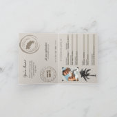 コスタリカ パスポート 結婚式招待状 招待状 (内部)