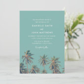 コスタリカ パームズ ビーチ ウェディング 招待状 (スタンド正面)