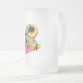 コスタリカ フロストグラスビールジョッキ (正面右)