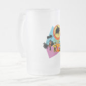 コスタリカ フロストグラスビールジョッキ (正面左)