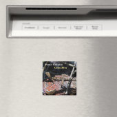 コスタリカ,プンタカフイタ – 女性バジリスクLizard マグネット (インサイチュ (食洗機))