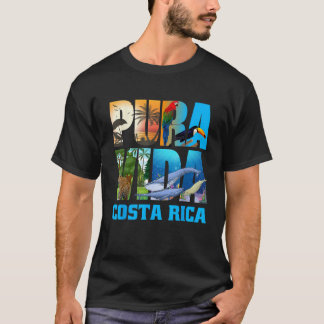 コスタリカ プーラ・ビダ 動物 自然 プーラ・ビダ Tシャツ