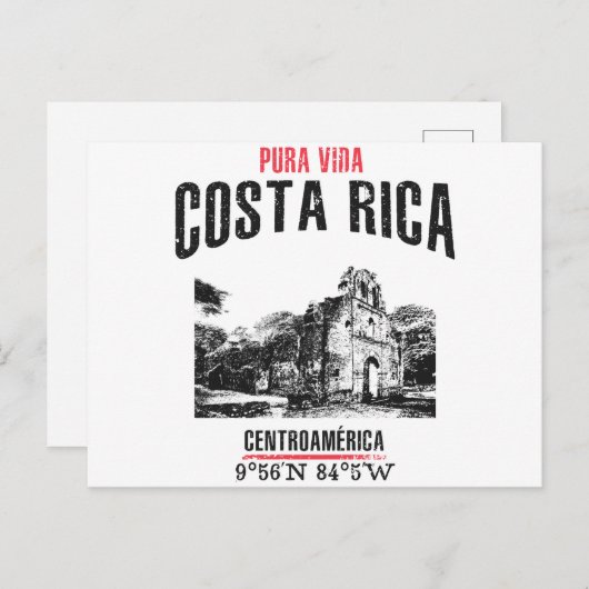 コスタリカ ポストカード (正面/裏面)
