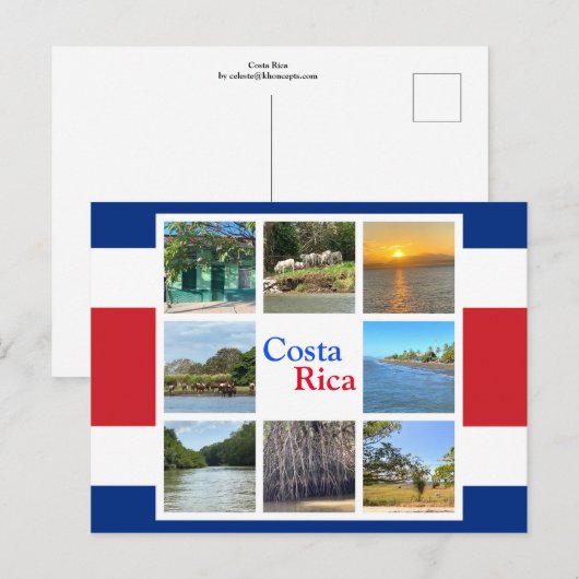 コスタリカ ポストカード (正面/裏面)
