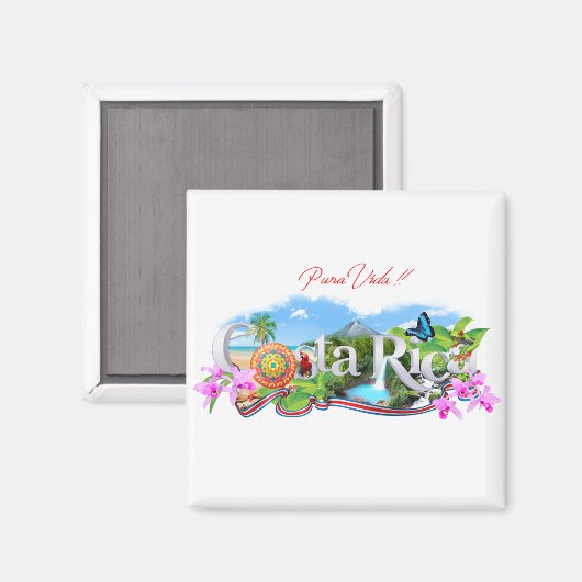 コスタリカ マグネット (正面/裏面)