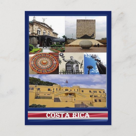 コスタリカ – モザイク – ポストカード (正面)
