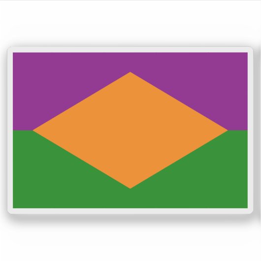 コスタリカ・モラ国旗 シール (正面)