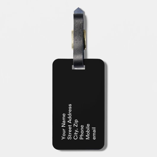 コスタリカ ラゲッジタグ (裏面縦)