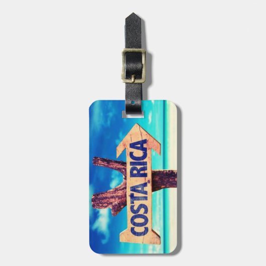 コスタリカ ラゲッジタグ (正面縦)