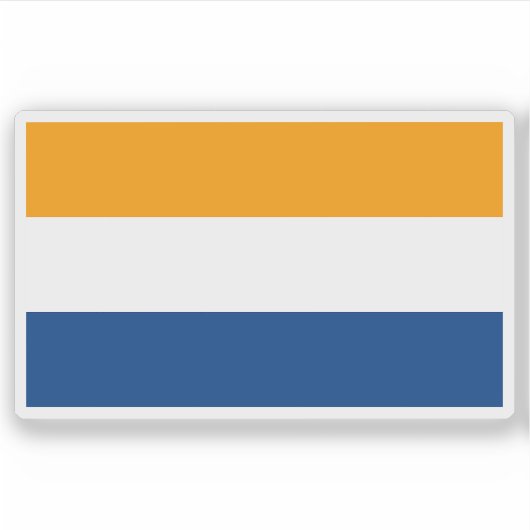 コスタリカ，リオカルト州カントン国旗 シール (正面)