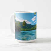 コスタリカ 島のパラダイス コーヒーマグカップ (正面左)