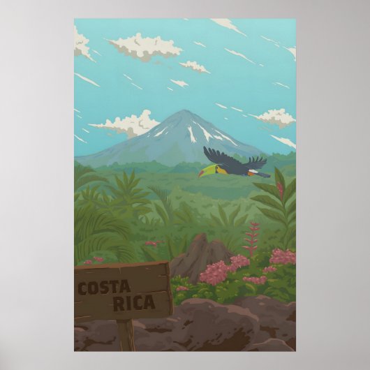 コスタリカ 旅行 ポスター (正面)