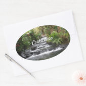 コスタリカ 楕円形シール (封筒)