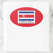 コスタリカ 楕円形シール (バッグ)