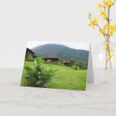 コスタリカ、腎火山。 カード (黄色い花)