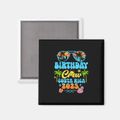 コスタリカ 誕生日 クルー バケーション クルーズ 2025 夏 マグネット (正面/裏面)
