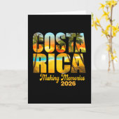 コスタリカ 2026 思い出を作る 家族マッチングバケーション カード (黄色い花)
