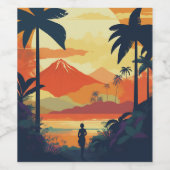 コスタリカ #2 ワインラベル (シングルラベル)