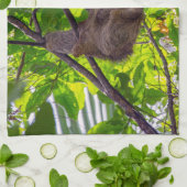コスタリカ – Happy Lazy Sloth, Antonio Manuel NP キッチンタオル (折り畳み)